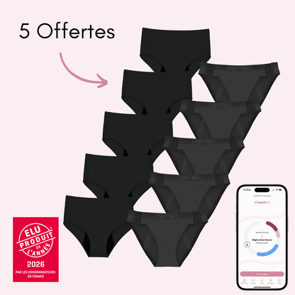 5 Arya détachables + 5 Céleste respirantes Offertes