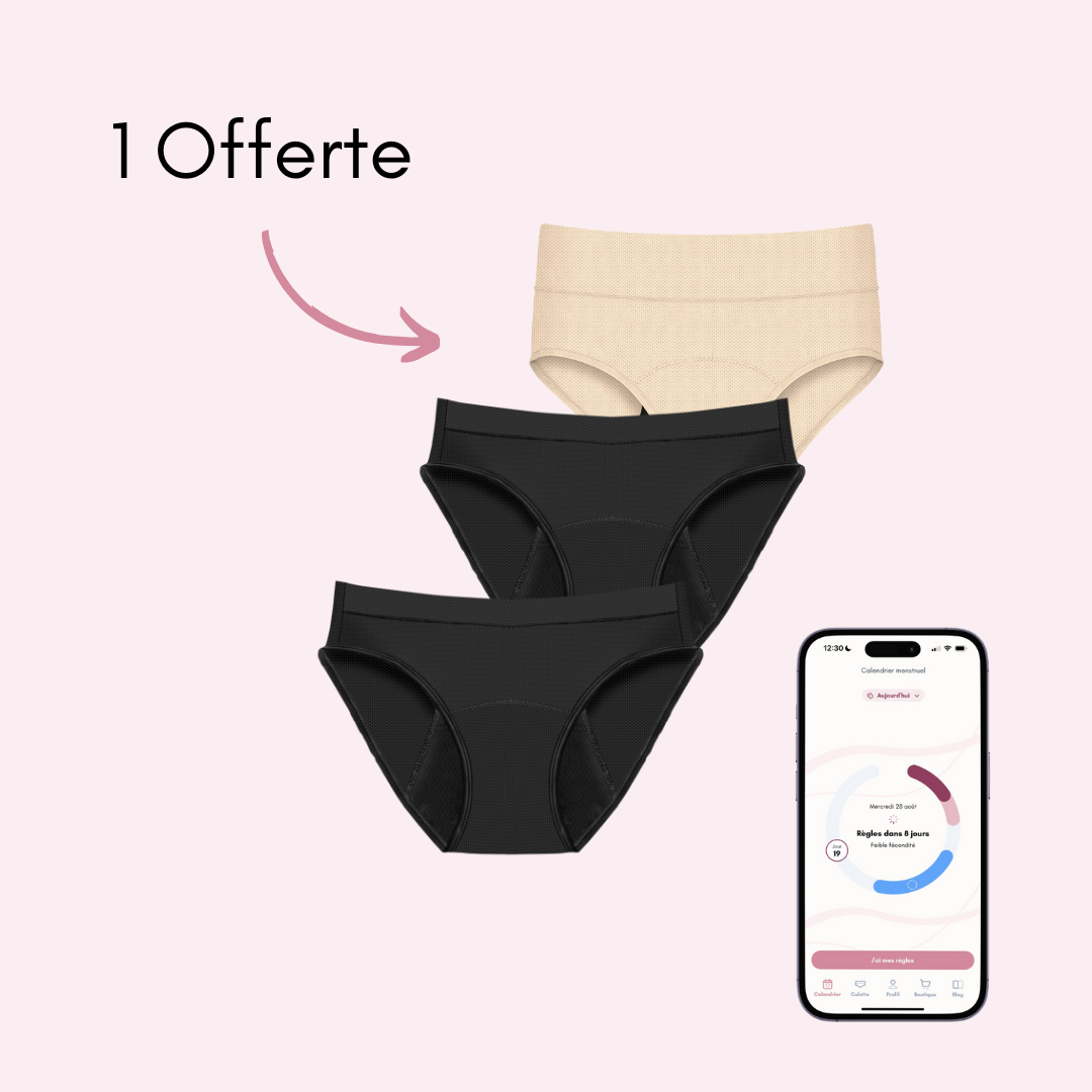 2 Aurore respirantes + 1 Céleste respirante beige (taille haute)