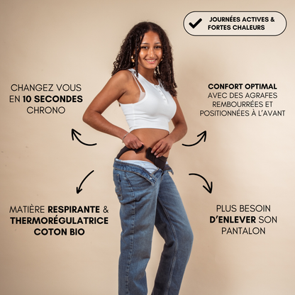 Culotte Menstruelle Ados Respirante Détachable Claire (Nouveauté)
