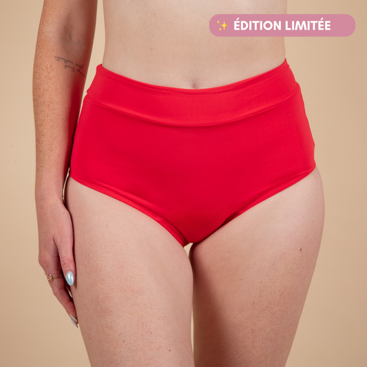 Maillot de bain menstruel taille haute Eléonore - Édition limitée