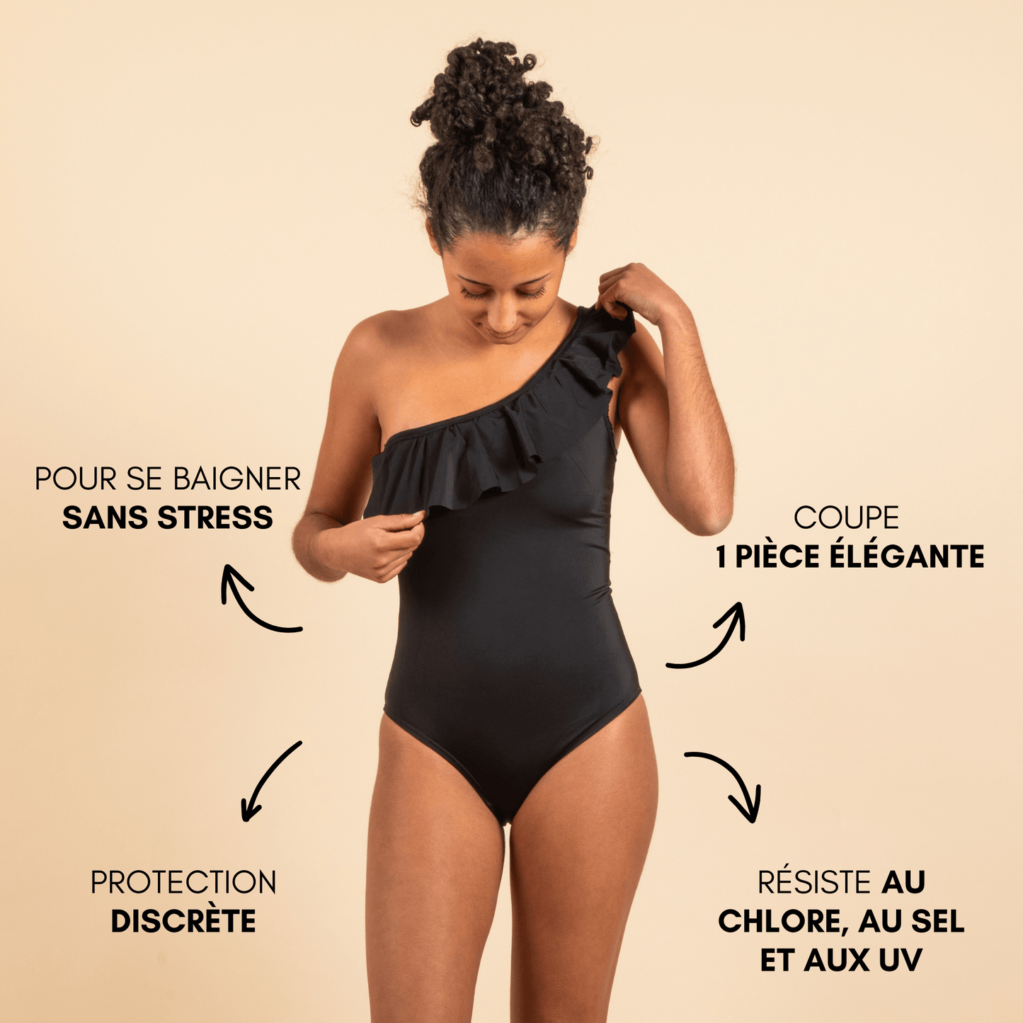 Maillot de bain menstruel ados Iris