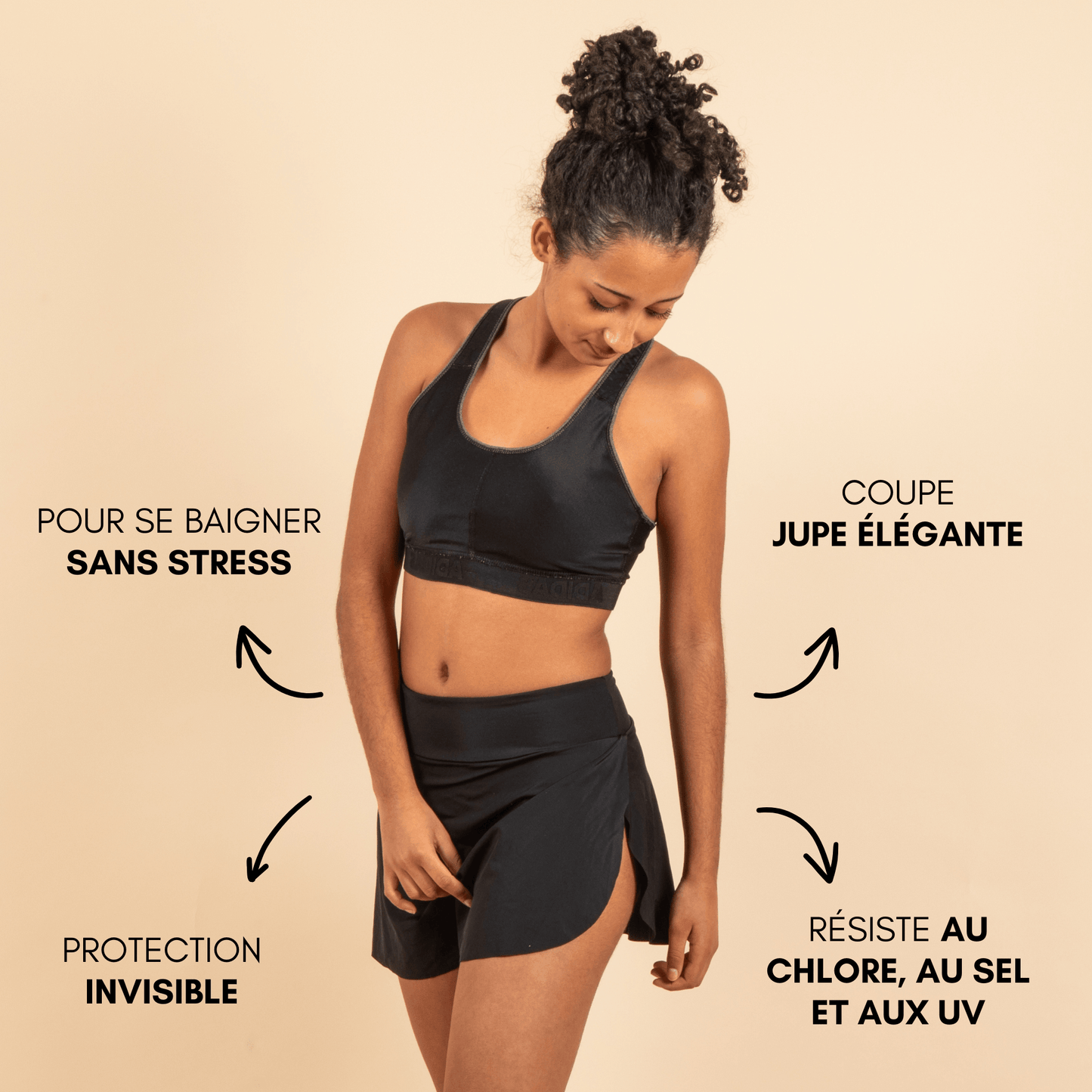 Jupe de bain menstruelle ados Maude
