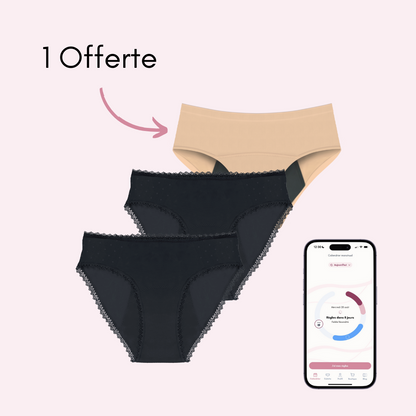 2 Manon + 1 Nina beige (sans coutures) Offerte