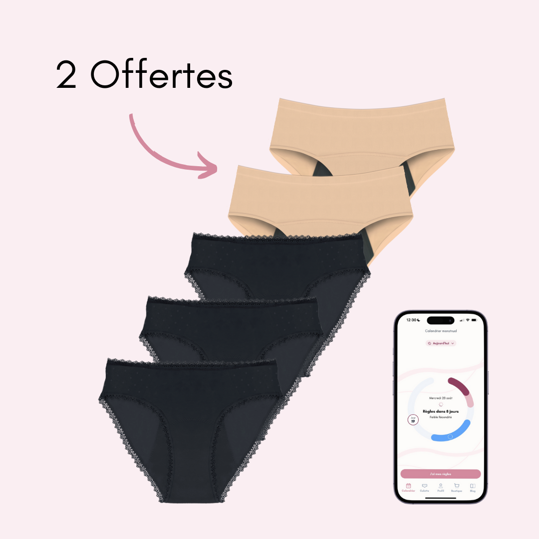 3 Manon + 2 Nina beige (sans coutures) Offertes