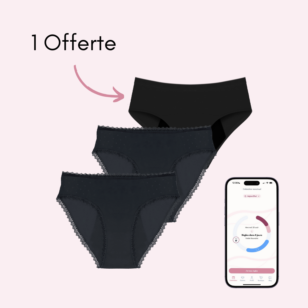 2 Manon + 1 Nina Noir (sans coutures) Offerte