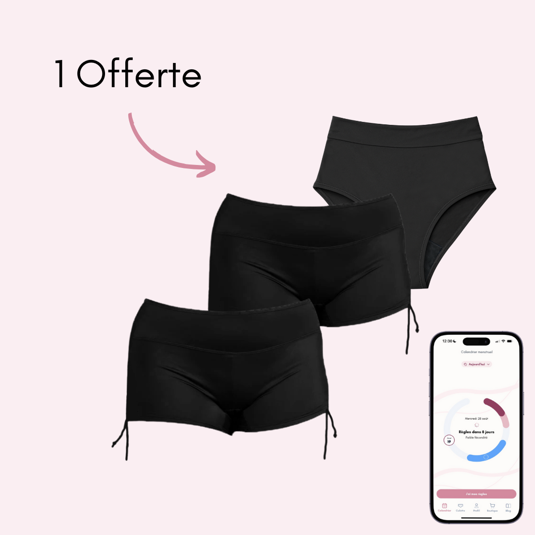 2 boxers Morgane + 1 Maillot Eléonore Offert