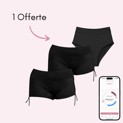2 boxers Morgane + 1 Maillot Eléonore Offert