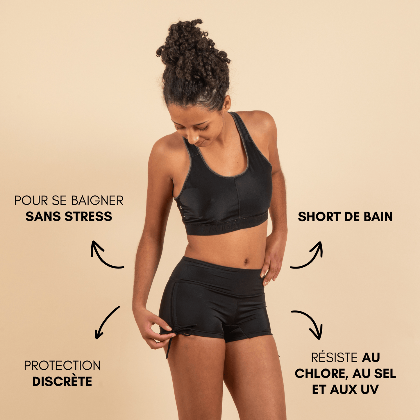 Boxer de bain menstruel ados Morgane