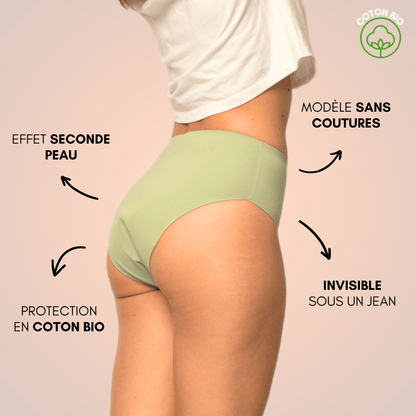 Culotte Menstruelle Nina sans coutures (taille haute) - Edition Limitée