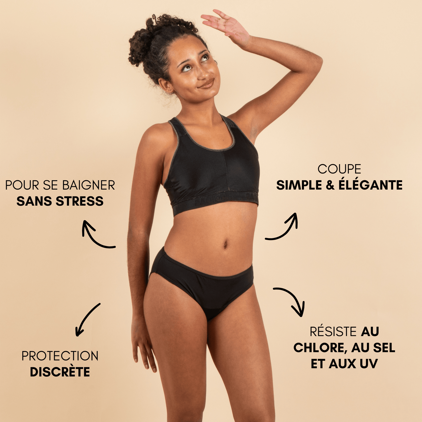 Maillot de bain menstruel ados Nora