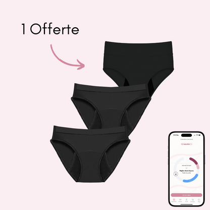 2 Aurore respirantes + 1 Céleste respirante (taille haute)