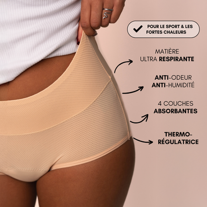 Culotte Menstruelle Respirante Ados Céleste