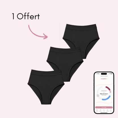 Maillot de bain menstruel taille haute ados Eléonore