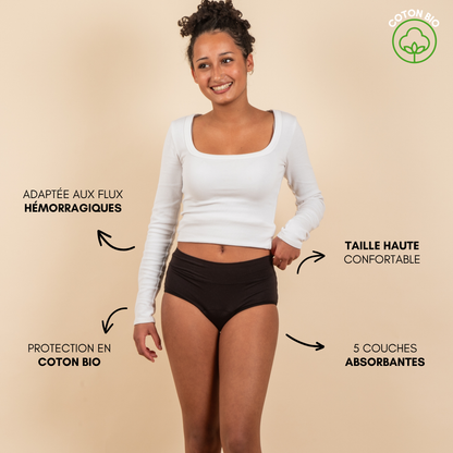 Culotte Menstruelle Ados Marie (Nouveauté) Adaptée aux flux hémorragiques