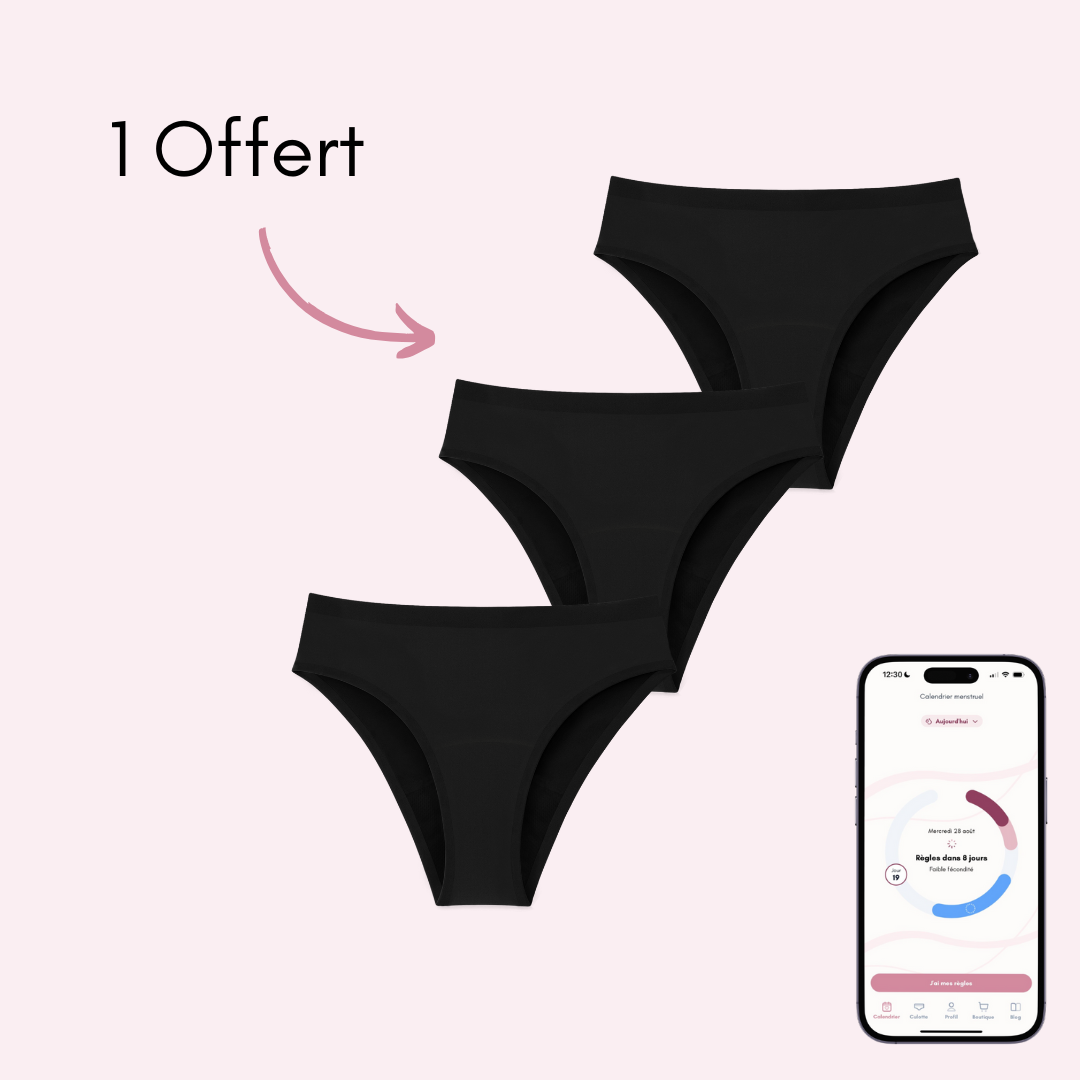 Maillot de bain menstruel ados Nora Sans Coutures