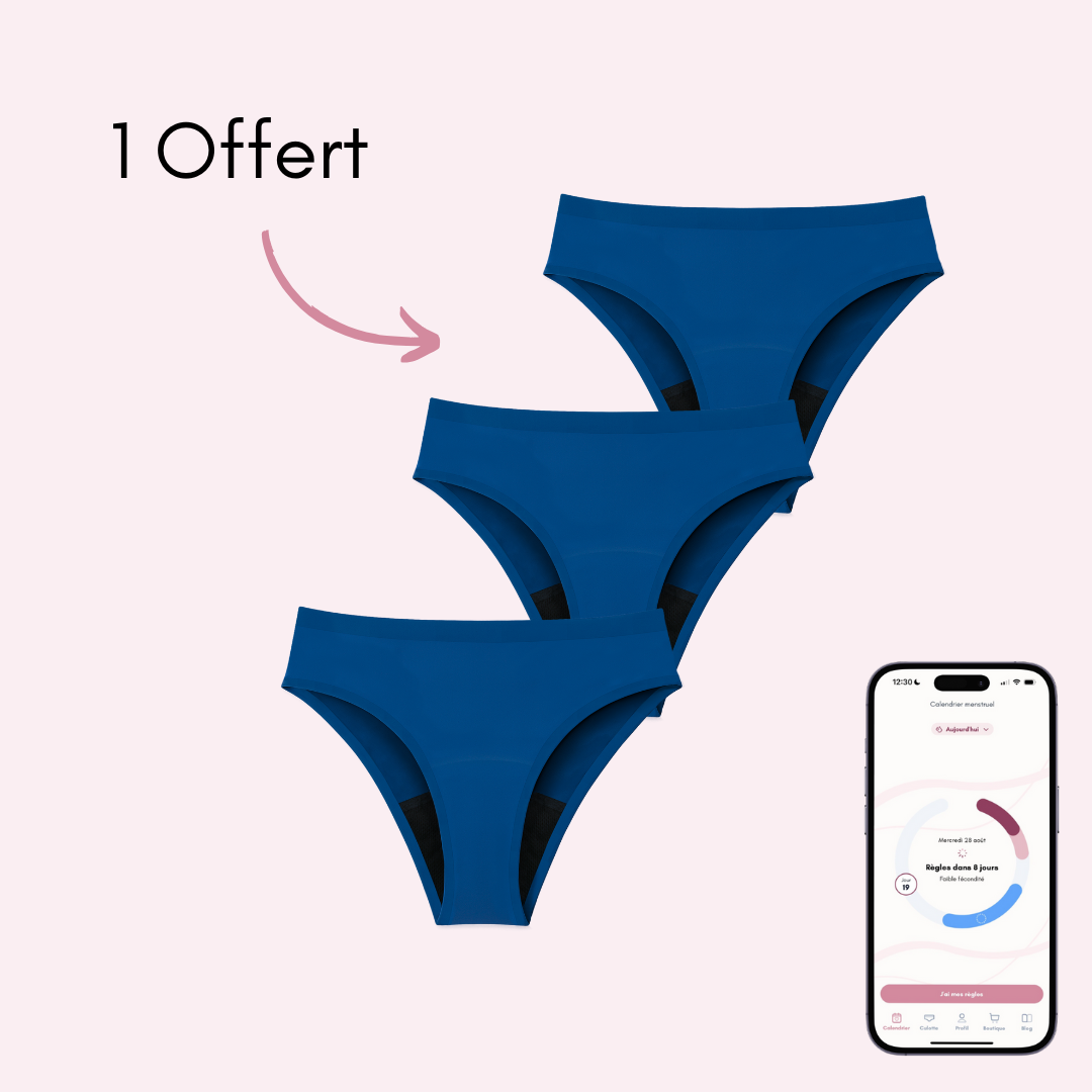 Maillot de bain menstruel ados Nora Sans Coutures